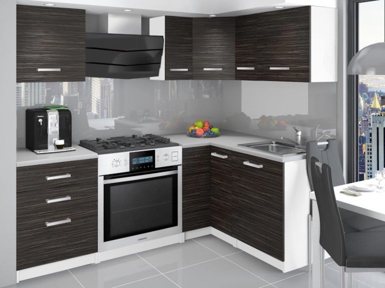 Mobili da cucina 300 cm nero ebano scuro senza piano di lavoro Produttore TOR JOWISZ/2/WT/HK/BB/P