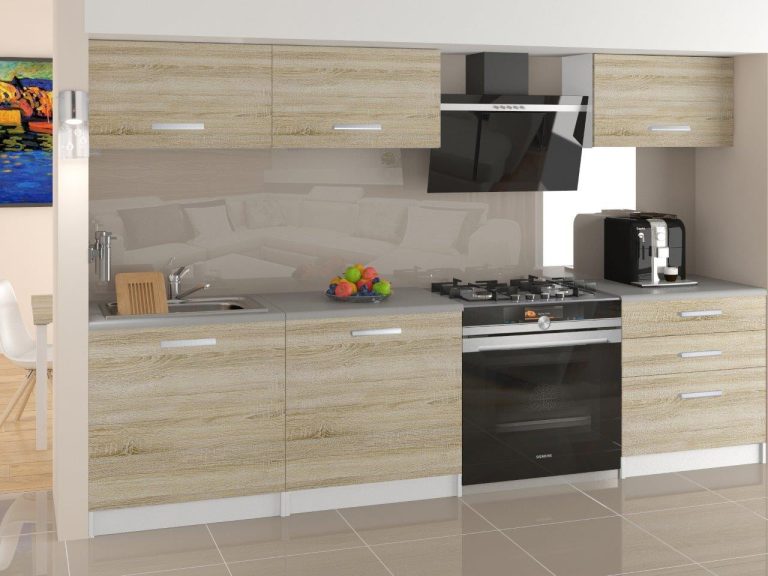 Mobili da cucina 180 cm in rovere Wotan rovere Sonoma con piano di lavoro Produttore TOR LAURENTINO2/3/WT/DS/0/B1