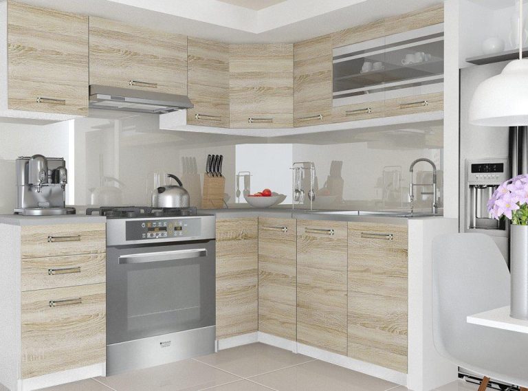 Mobili da cucina 360 cm in rovere Wotan rovere Sonoma senza piano di lavoro Produttore TOR LIDIA2/3/WT/DS/BB/B1