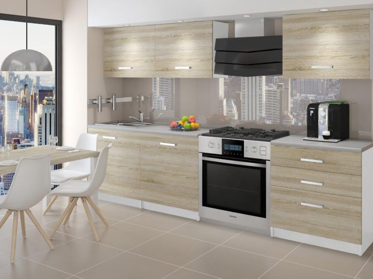 Mobili da cucina 180 cm in rovere Wotan rovere Sonoma senza piano di lavoro Produttore TOR NEPTUN/2/WT/DS/BB/P
