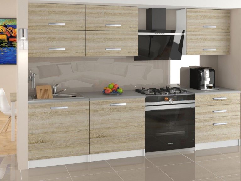 Mobili da cucina 180 cm in rovere Wotan rovere Sonoma con piano di lavoro Produttore TOR PRIMERA2/2/WT/DS/0/B1