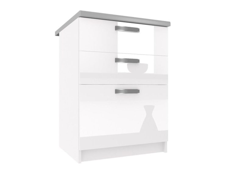 Mobile da cucina senza piano con cassetti INF SDSZ60/1/WT/W/0/F INF SDSZ60/2/WT/W/BB/F