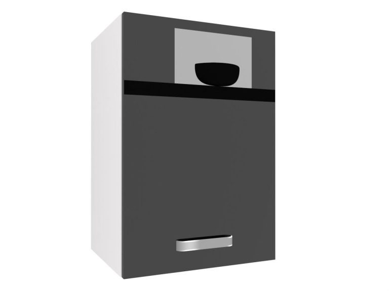 Mobile da cucina Belini superiore 40 cm nero lucido Produttore INF SG40/1/WT/B/0/F