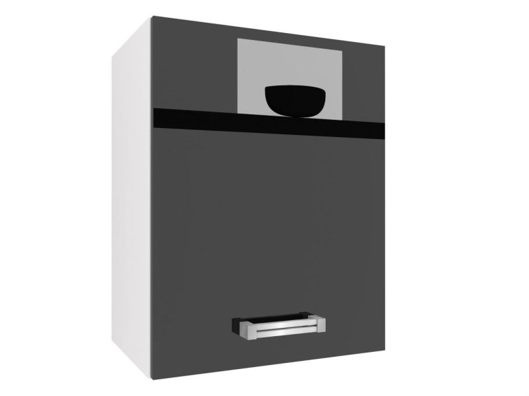 Mobile da cucina Belini superiore 45 cm nero lucido Produttore INF SG45/1/WT/B/0/D