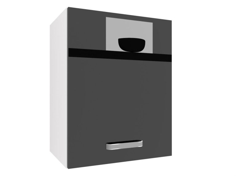 Mobile da cucina Belini superiore 45 cm nero lucido Produttore INF SG45/1/WT/B/0/F