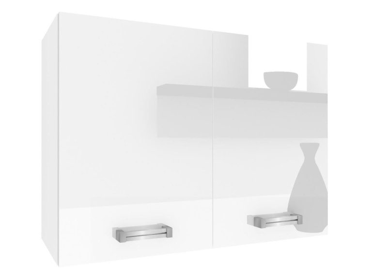 Mobile da cucina Belini superiore 80 cm bianco lucido Produttore INF SG80/1/WT/W/0/D