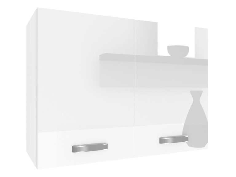 Mobile da cucina Belini superiore 80 cm bianco lucido Produttore INF SG80/1/WT/W/0/F