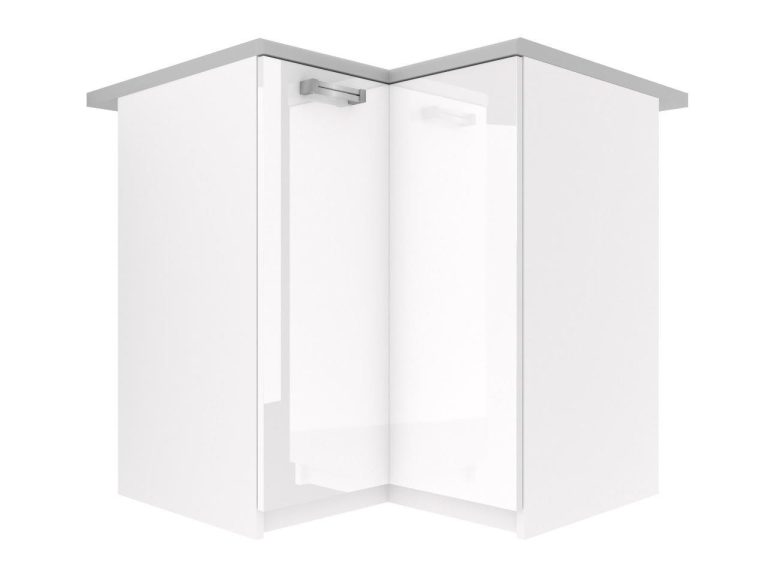 Mobile da cucina Belini angolare inferiore 90 cm bianco lucido senza piano di lavoro Produttore INF SNP90/1/WT/W/BB/D