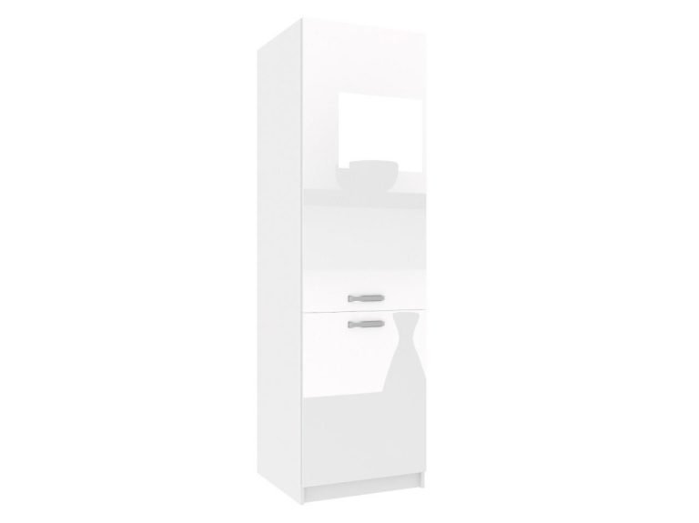 Mobile alto da cucina Belini per frigorifero da incasso 60 cm bianco lucido Produttore INF SSL60/0/WT/W/0/F

