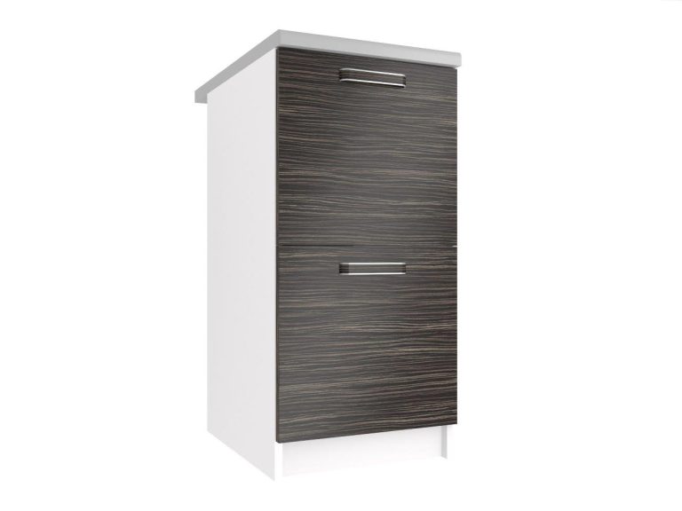 Mobile da cucina Belini inferiore 40 cm ebano reale senza piano di lavoro Produttore TOR SD2-40/0/WT/HK/BB/F