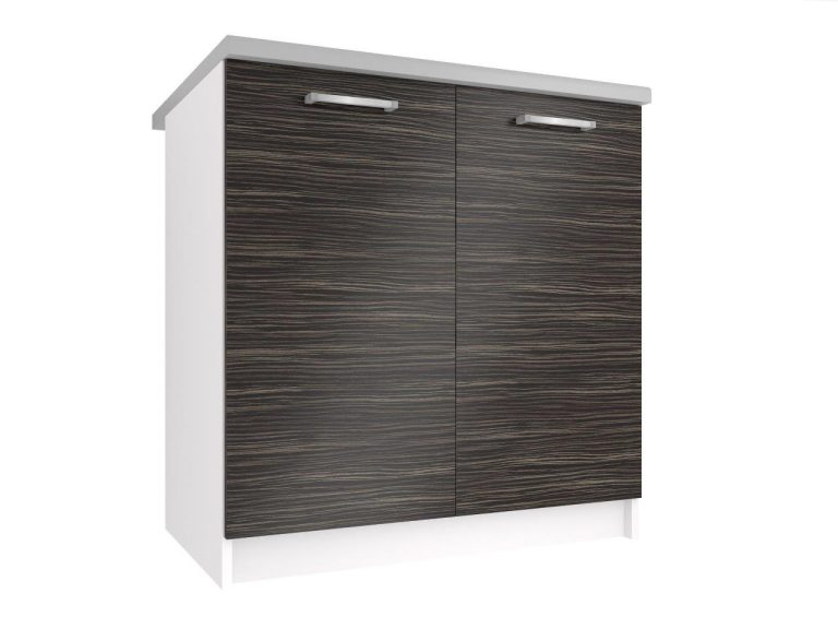 Mobile da cucina Belini inferiore 80 cm ebano reale senza piano di lavoro Produttore TOR SD80/0/WT/HK/BB/P
