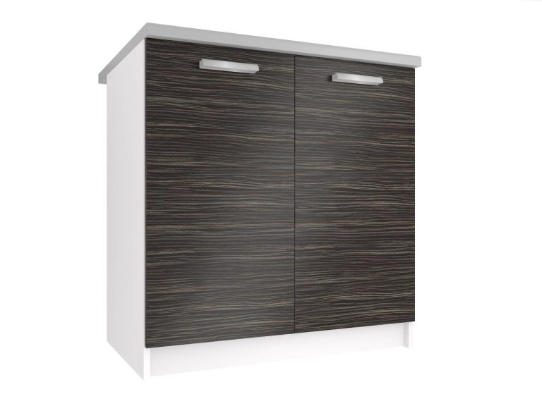 Mobile da cucina Belini inferiore 80 cm ebano reale senza piano di lavoro Produttore TOR SD80/0/WT/HK/BB/T