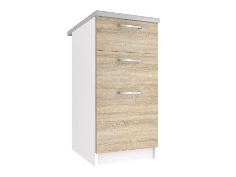 Mobile da cucina Belini inferiore con cassetti 40 cm rovere sonoma senza piano di lavoro Produttore TOR SDSZ40/1/WT/DS/BB/P
