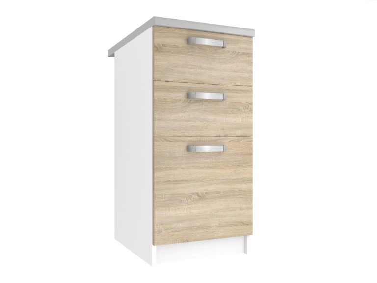 Mobile da cucina Belini inferiore con cassetti 40 cm rovere sonoma senza piano di lavoro Produttore TOR SDSZ40/1/WT/DS/BB/U