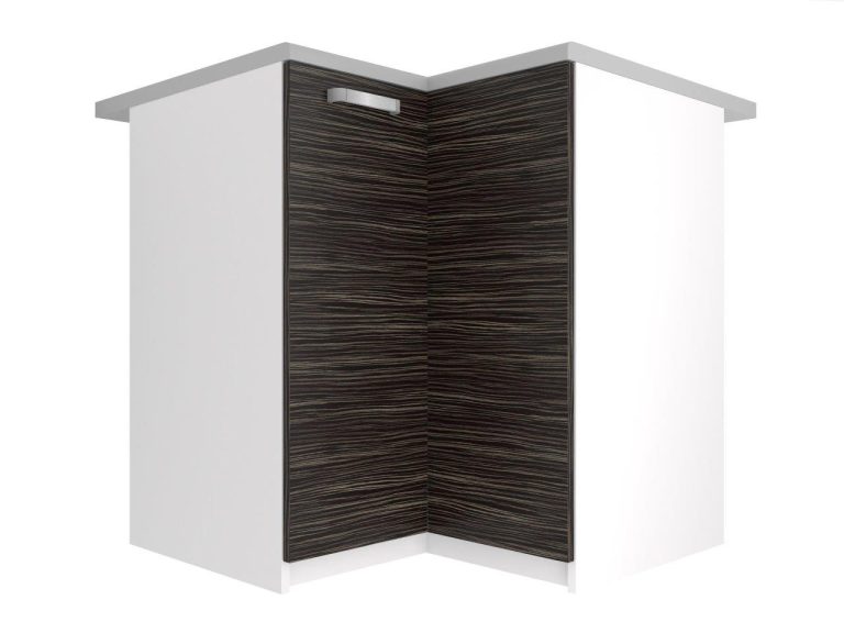 Mobile da cucina Belini angolare inferiore 90 cm ebano reale con piano di lavoro Produttore TOR SNP90/2/WT/HK/0/U