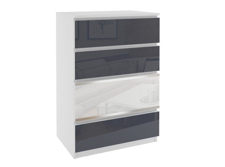 Comò 22 Belini bianco / grigio Produttore BH KOM1/1/W/W/3S1W/0
