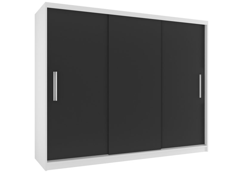 Armadio scorrevole 232 cm nero opaco Produttore SI SZP4/2/1W/3B/0/AL