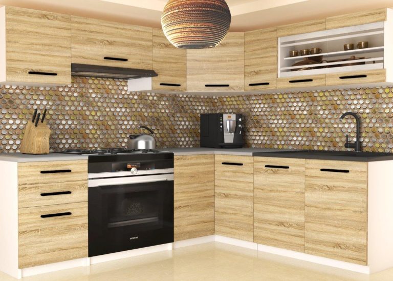 Mobili da cucina 360 cm in rovere Wotan rovere Sonoma senza piano di lavoro Produttore TOR LIDIA2/3/WT/DS/BB/B1