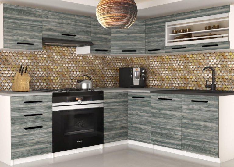 Mobili da cucina 360 cm grigio antracite grafite senza piano di lavoro Produttore TOR LIDIA2/3/WT/GW1/BB/B1