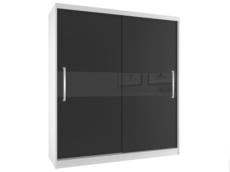 Armadio scorrevole 133 cm nero ebano scuro Produttore SI SZP2/2/W/B/B/UU