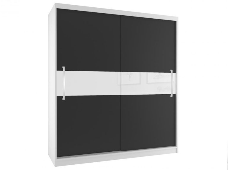 Armadio scorrevole 133 cm nero ebano scuro Produttore SI SZP2/2/W/B/W/UU