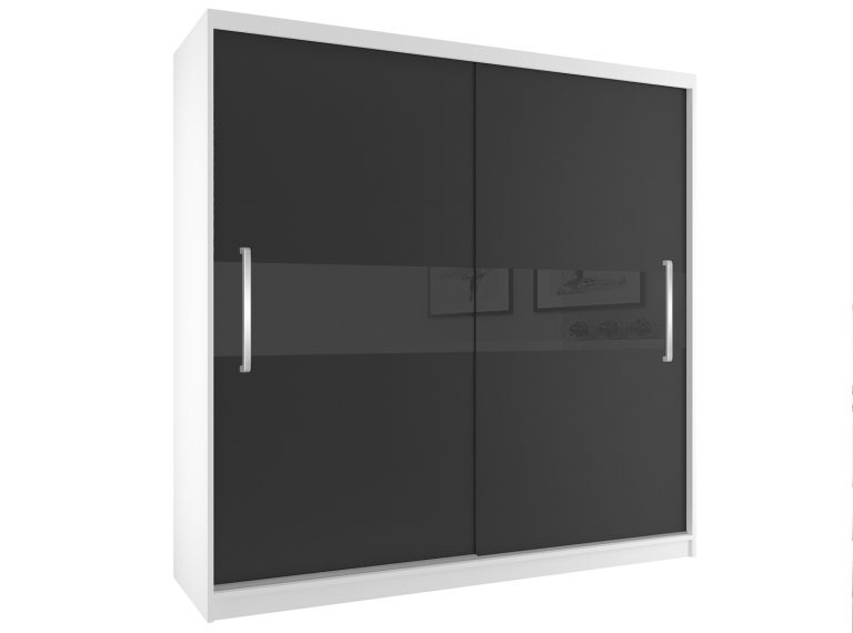 Armadio scorrevole 200 cm nero ebano scuro Produttore SI SZP1/2/W/B/B/UU
