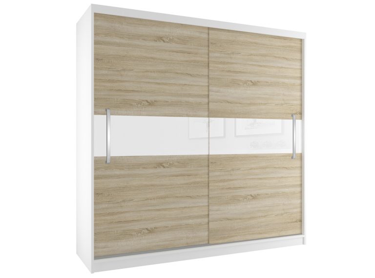 Armadio scorrevole 200 cm in rovere Wotan rovere Sonoma Produttore SI SZP1/2/W/DS/W/UU