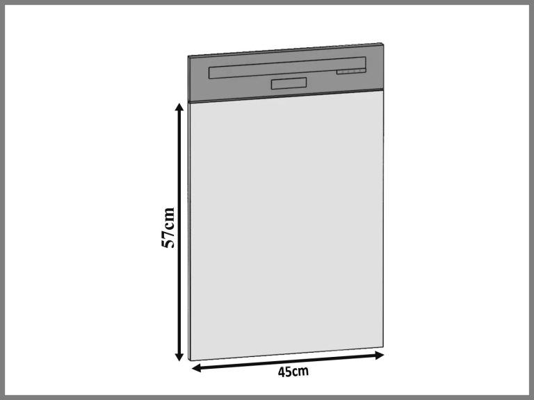 Pannello per lavastoviglie Belini a vista 45 cm grigio antracite Glamour Wood Produttore TOR PO45/1/WT/GW/0/0
