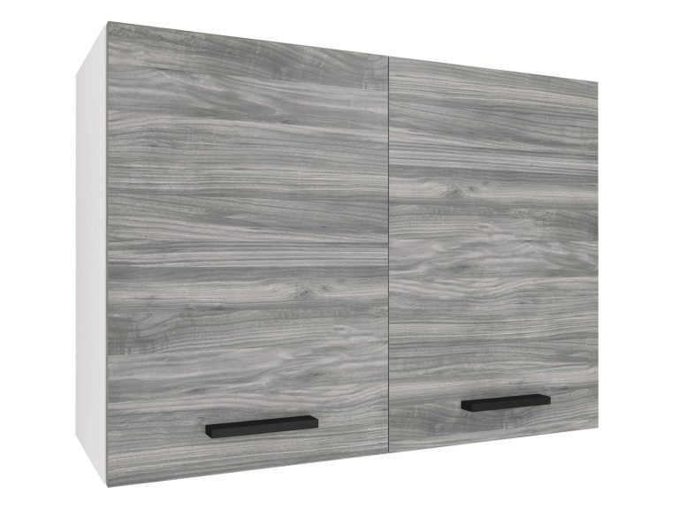 Mobile da cucina Belini superiore 80 cm grigio antracite Glamour Wood Produttore TOR SG80/2/WT/GW1/0/B1