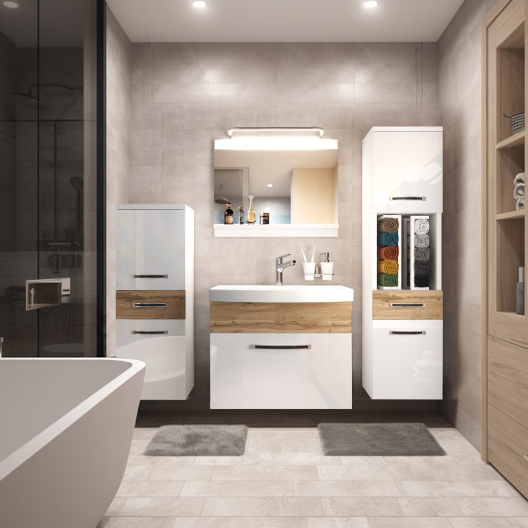 Mobili da bagno Belini Premium Glamour 93 GLA PM 5/0/W/WDW/0/MB/PP
