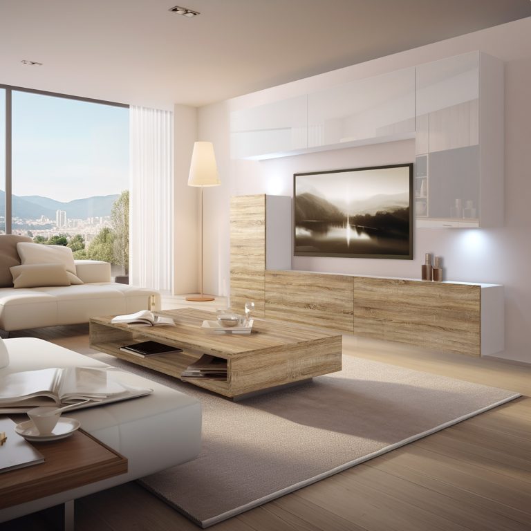 Parete attrezzata Belini Premium Versione completa Bianco lucido-Rovere Sonoma + Illuminazione LED Nexum 120 Produttore NEX 8/0/W/WDS/0/0/PP