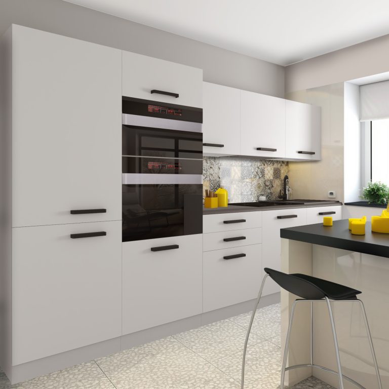 Belini Cucina Premium 300 cm bianco opaco con piano di lavoro GRACE Produttore TOR GRACE/0/WT/WT/B/B1
