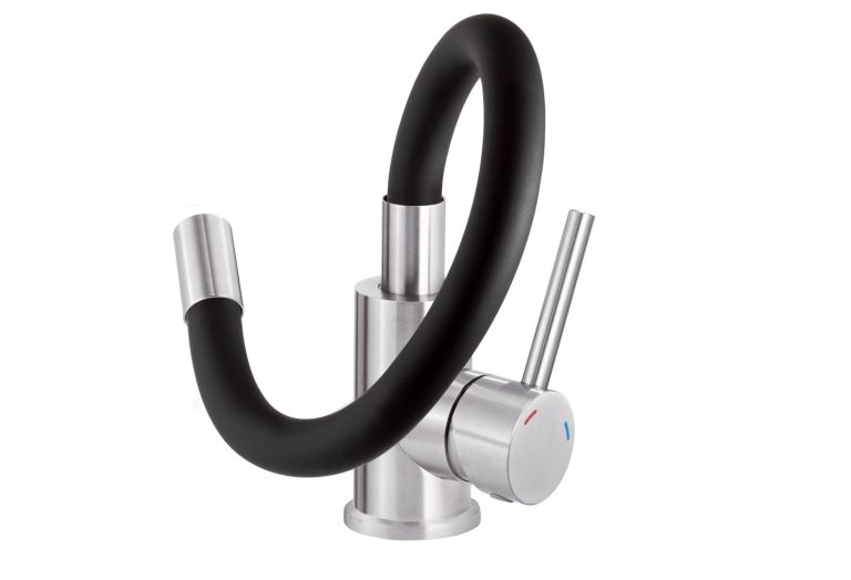 AKTIONSSET: lavello in granito + rubinetto da cucina con bocca flessibile ZQZ 2513 / BOC B720