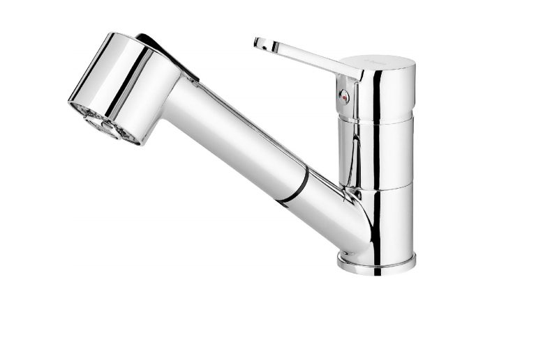 SET IN OFFERTA: Lavello in granito + Rubinetto da cucina con beccuccio estraibile ZEX 0113 / BDN 071M
