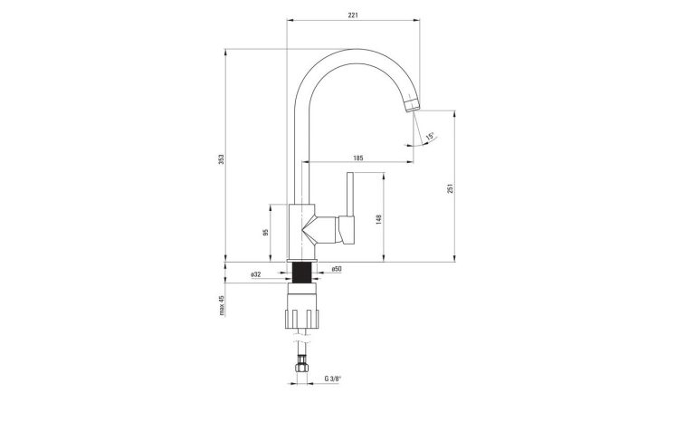 Rubinetto da cucina BEU S62M