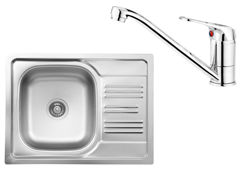 SET IN OFFERTA: Lavello in acciaio + Rubinetto da cucina ZEX 011A / MON 1






