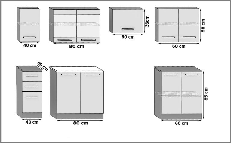 Mobili da cucina 240 cm grigio antracite grafite con piano di lavoro Produttore TOR MARIKA2/5/WT/SR/0/B1