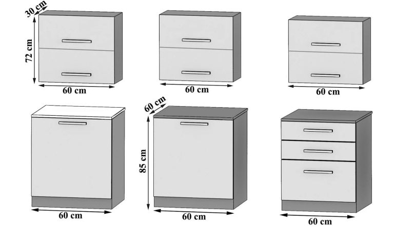 Mobili da cucina 180 cm nero ebano scuro con piano di lavoro Produttore TOR PRIMERA2/2/WT/HK/0/B1