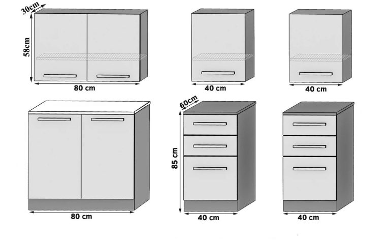 Mobili da cucina 160 cm in rovere Wotan rovere Sonoma senza piano di lavoro Produttore TOR KOMPAKTO2/3/WT/DW/BB/B1