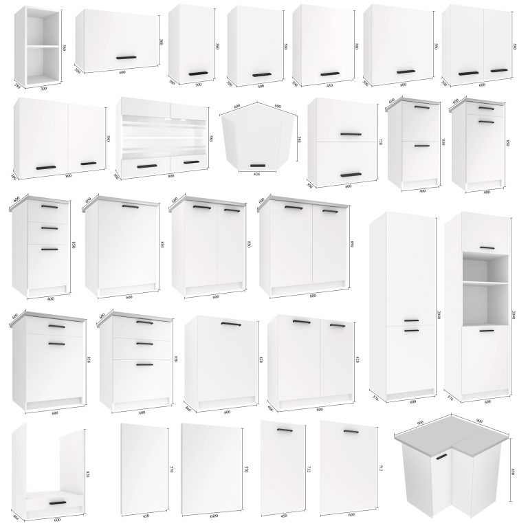Mobile da cucina Belini inferiore 80 cm bianco opaco con piano di lavoro Produttore TOR SD80/0/WT/WT/0/B1
