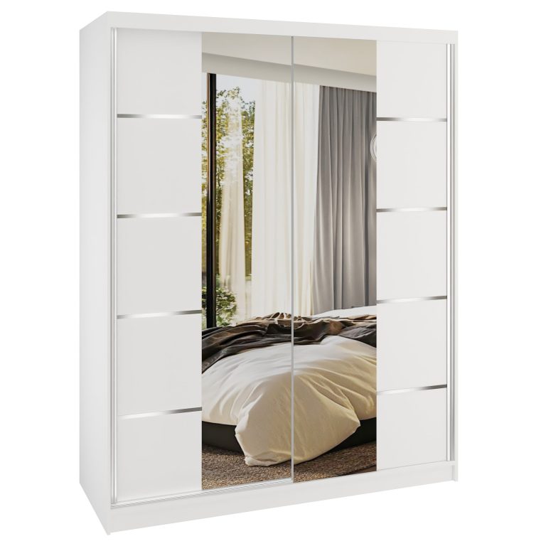 Armadio scorrevole SERENITY 133 cm bianco opaco Produttore ME SERENITY SZP6/0/W/W/0/HIAL