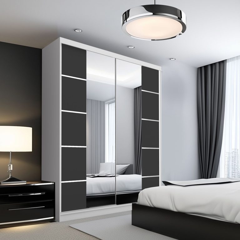 Armadio scorrevole SERENITY 133 cm nero opaco Produttore ME SERENITY SZP6/0/W/B/0/HIAL