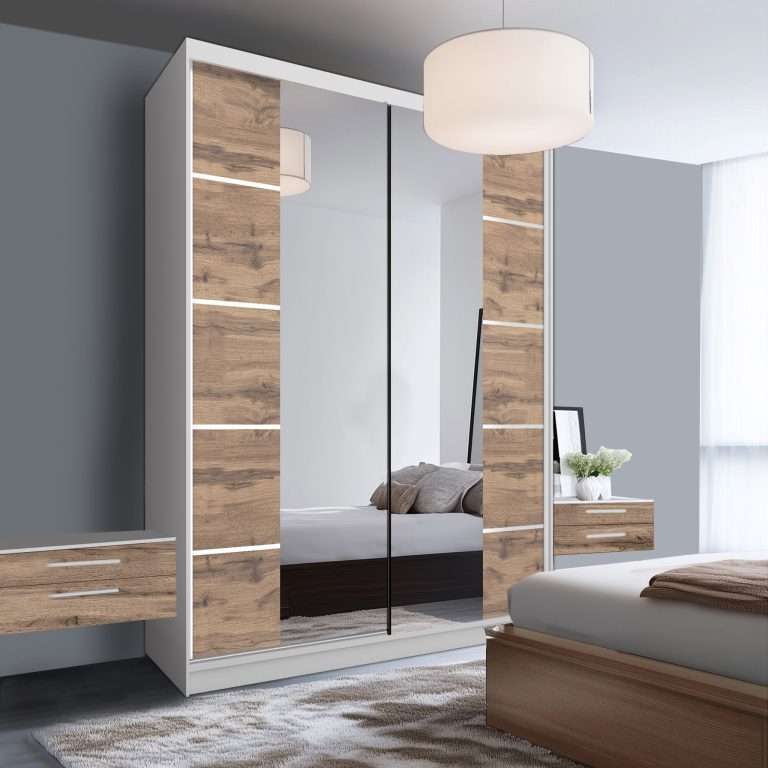 Armadio scorrevole SERENITY 133 cm rovere wotan opaco Produttore ME SERENITY SZP6/0/W/DW/0/HIAL