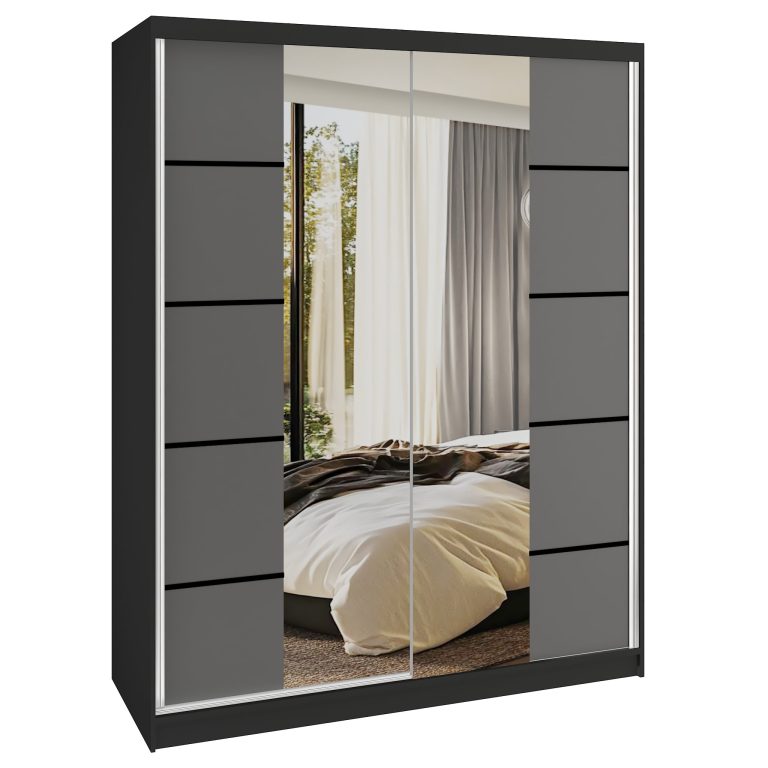 Armadio scorrevole SERENITY 133 cm grigio opaco Produttore ME SERENITY SZP6/0/B/SR/0/HIAL