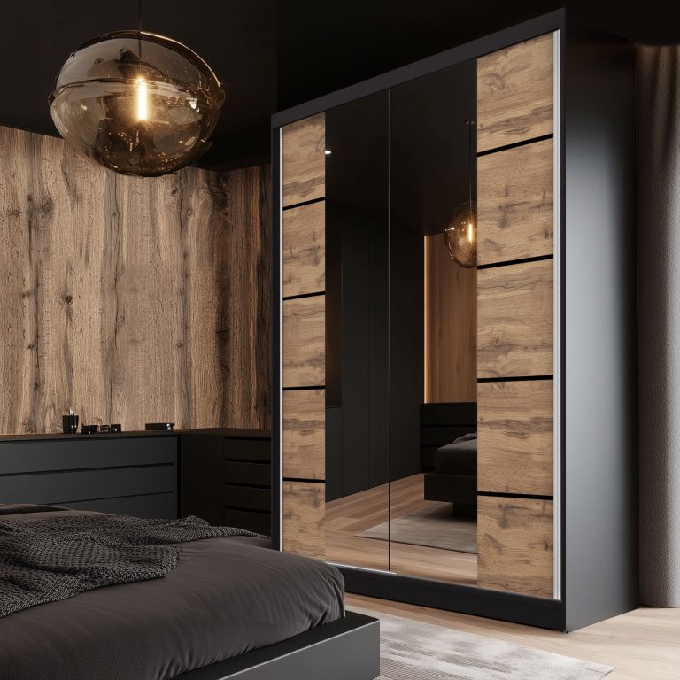 Armadio scorrevole SERENITY 133 cm rovere wotan opaco Produttore ME SERENITY SZP6/0/B/DW/0/HIAL