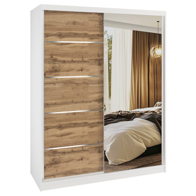 Armadio scorrevole SERENITY 133 cm rovere wotan opaco Produttore MBP SERENITY SZP6/0/W/DW/0/HIAL