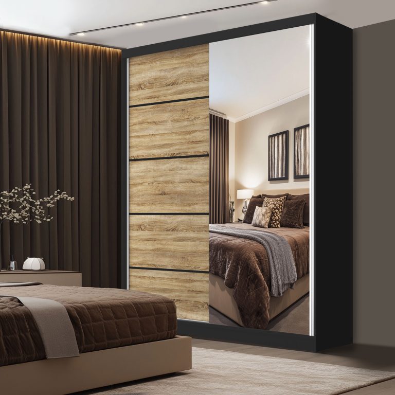 SERENITY armadio scorrevole 133 cm rovere sonoma opaco Produttore MBP SERENITY SZP6/0/B/DS/0/HIAL