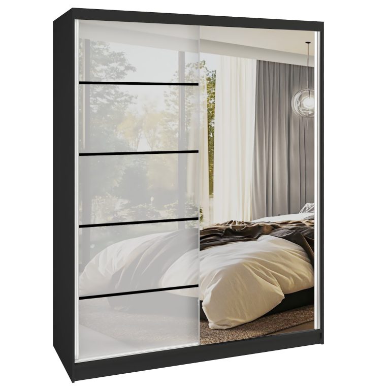 Armadio scorrevole SERENITY 133 cm bianco lucido Produttore MGB SERENITY SZP6/0/B/W/0/HIAL