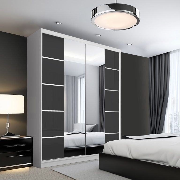 Armadio scorrevole SERENITY 158 cm nero opaco Produttore ME SERENITY SZP7/0/W/B/0/HIAL