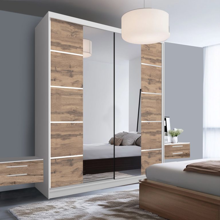 Armadio scorrevole SERENITY 158 cm rovere wotan opaco Produttore ME SERENITY SZP7/0/W/DW/0/HIAL